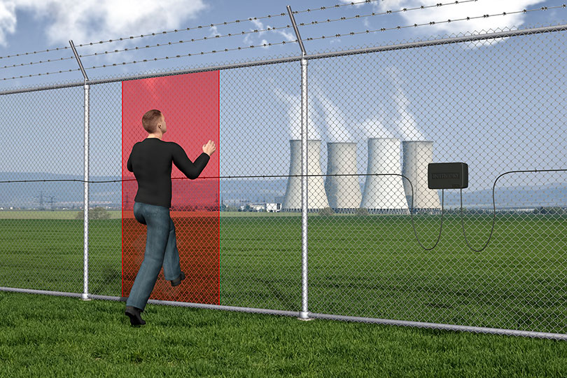 MicroPoint on Fence at Nuclear Facility